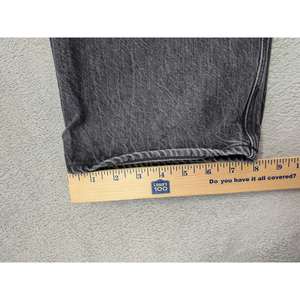 American Eagle Outfitters Womens Charcoal Black Baggy Jeans Size 14 Short - Picture 10 of 12